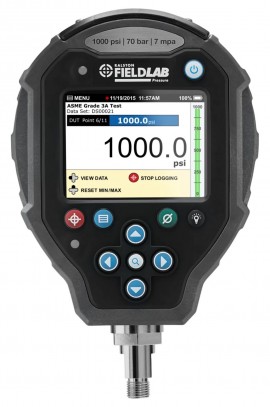 Ralston FLP1-GP-QM FieldLab Pressure Instrument, 1,000 psi, male QT bottom connection-