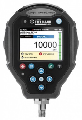 Ralston FLP1-GV-2M FieldLab Pressure Instrument, 10,000 psi, 0.25" male NPT bottom connection-