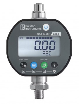 Ralston Field Gauge LC20 Pressure and Temperature Sensor Gauge with &amp;frac14;&amp;quot; male NPT connection, 100 psi, -22 to 302&amp;deg;F-