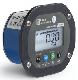Ralston LC30-GA2M-00-00 Panel-Mount Vacuum Pressure Gauge, 30 Hg/780 mmHg-