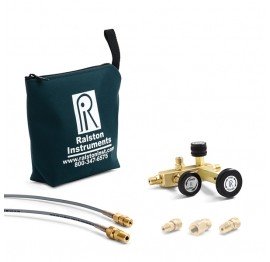 Ralston QTCM-1MBA-20-2 QTCM Manifold with &amp;frac18;&amp;quot; MNPT gauge adapter, &amp;frac14;&amp;quot; MNPT process connection-