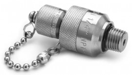 Ralston QTFT-2MS0-QD Male NPT QD (Quick-Connect) Fitting, 0.25", stainless steel-