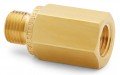 Ralston QTHA-1FB1 Female NPT x Male Quick-Test Adapter with check-valve, 0.13", brass-