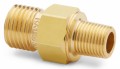 Ralston QTHA-1MB0-RT Brass Connector, 0.13" male BSPT (ISO 7/1) x male Quick-Test, no check-valve-