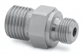 Ralston QTHA-1MS0-RS G Male BSPP x Male Quick-Test Adapter, 0.13", stainless steel-