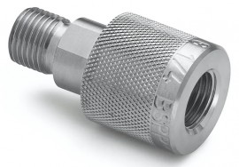 Ralston QTHA-2FS0-RG-QD Female BSPP Quick-Disconnect x Male Quick-Test Adapter, 0.25&quot;, stainless steel-