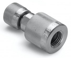 Ralston QTHA-2FSA-RG-QD Female BSPP Quick-Disconnect x Female Quick-Test Adapter, 0.25&quot;, stainless steel-