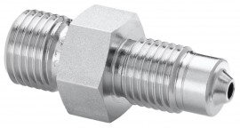 Ralston QTHA-2MS0-MP Stainless Steel Medium Pressure Quick-test Adapter, 7/16-20 male x male Quick-test, 5000 psi-