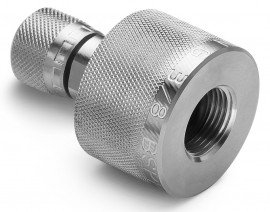 Ralston QTHA-3FSA-RG-QD Female BSPP Quick-Disconnect x Female Quick-Test Adapter, 0.38&quot;, stainless steel-