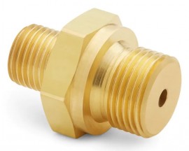 Ralston QTHA-3MB0-RS G Male BSPP (ISO 228/1) x Male Quick-Test Adapter, 0.38&quot;, brass-