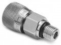 Ralston QTHA-3SSA Female Quick-Test Outlet Port with drain tube, stainless steel-