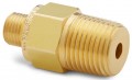 Ralston QTHA-4MB1 Male NPT x Male Quick-Test Adapter with check-valve, 0.5&quot;, brass-