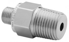 Ralston QTHA-4MS0 Male NPT Quick-test Adapter, 5000 psi, &amp;frac12;&amp;quot; male NPT-