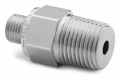 Ralston QTHA-4MS1 Male NPT x Male Quick-Test Adapter with check-valve, 0.5&quot;, stainless steel-
