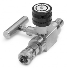 Ralston QTHA-BLS0-HC Block and Bleed Valve, male Quick-Test inlet x female Quick-Test outlet-