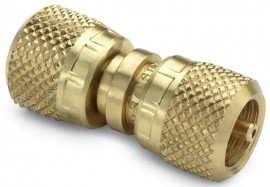 Ralston QTHA-CCBU Brass Quick-Test Connector, female QT x female QT-