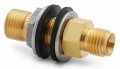 Ralston QTHA-HTBB-2T Tube Fitting x Male Quick-Test Bulkhead Union Adapter, 0.25&quot;, brass-