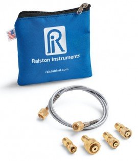 Ralston QTHA-KIT32 Quick-Test Metric Tube Fitting Kit, brass-