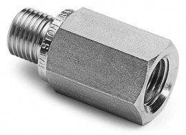 Ralston XTHA-2FS0 Female NPT x Male Quick-Test XT Adapter, 0.25", stainless steel-
