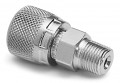 Ralston XTHA-2MSA Male NPT x Female Quick-Test XT Adapter, 0.25&quot;, stainless steel-