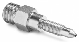 Ralston XTHA-FRS0 UNF DP Transmitter x Male Quick-Test Adapter, 0.31" (metric) to 24, stainless steel-