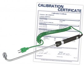 REED R2502-NIST Right Angle Thermocouple Surface Probe, Type K, -58 to 932&amp;deg;F (-50 to 500&amp;deg;C),  -