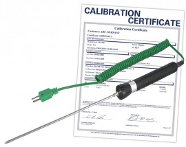 REED R2505-NIST Needle Tip Thermocouple Probe, Type K, -58 to 1112&amp;deg;F (-50 to 600&amp;deg;C),  -