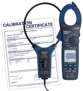 REED R5055-KIT-NIST True RMS AC/DC Clamp Meter with Flexible Current Probe, 18&quot;,-