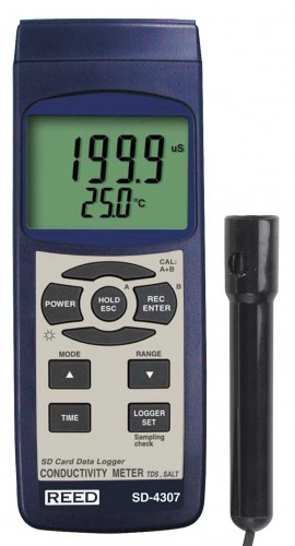 Rental - REED SD-4307 SD Series Conductivity/TDS/Salinity Datalogger-