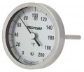REOTEMP AA Back Connect Bimetal Thermometer, 3&amp;quot; dial, 0 to 250&amp;deg;F-