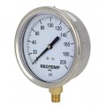 REOTEMP PG25C Industrial Stainless/Brass Gauge, 2.5&amp;quot; dial, 0 to 160 psi-