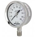 REOTEMP PR40 Heavy-Duty Repairable Stainless Gauge, 4&amp;quot; Hi-Vis dial, 0 to 3000 psi-