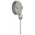 REOTEMP VR Bottom Connect Bimetal Thermometer with 5&amp;quot; dial, 6&amp;quot; stem, 50 to 300&amp;deg;F/10 to 150&amp;deg;C-