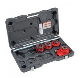 RIDGID 12-R Exposed Ratchet Threader Set, &amp;frac12; to 1&amp;frac14;&amp;quot;, NPT-