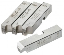 RIDGID 38100 65R-TC High-Speed Dies for 65-R Die Heads, 1 to 2" NPT-