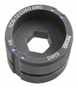 RIDGID 52533 Aluminum Round Die, 12 T, 2/0 AWG-