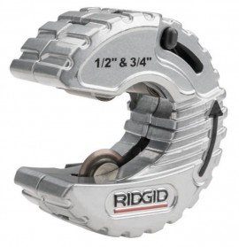 RIDGID 57008 C-Style Close Quarters Copper Tubing Cutter, 0.5" and 0.75"-