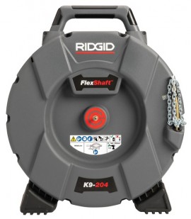 RIDGID K9-204 FlexShaft Drain Cleaning Machine, 2 to 4&amp;quot; pipes-