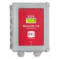 RKI Beacon 110 single-channel controller with integrated battery charger and Federal Signal red strobe (sensor not included)-