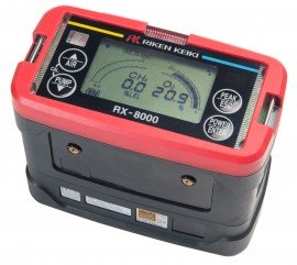 RKI RX-8000 Series Multi-Gas Detector with alkaline battery pack/methane calibration, 0 to 100% volume CH<sub>4</sub>, 0 to 25% O<sub>2</sub>-
