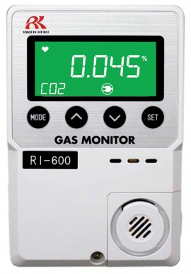 RKI 73-1205-10K RI-600 Stand Alone Carbon Dioxide Monitor, 0 to 10,000 ppm, 24 V DC-