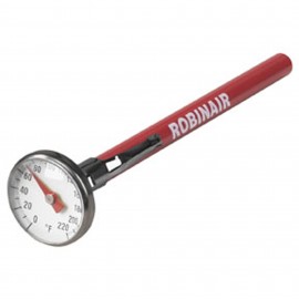 Robinair 10597 Thermometer, 0 to 220&amp;deg;F, 1" dial face-