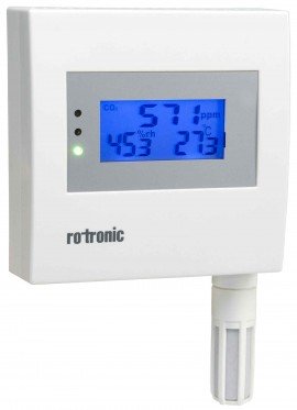 Rotronic CF132-SB1XxR CF1 Series Measurement Transmitter for CO2, Humidity and Temperature, Current Output, With Display-