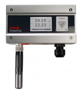 Rotronic HF520-WB6XD1XX HVAC/R Transmitter with display, 2-wire, wall-