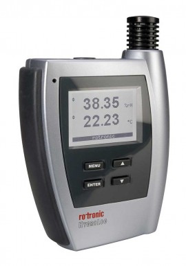 Rotronic HYGROLOGNT2D Humidity-Temperature Data Logger with display, probe, 1 input-