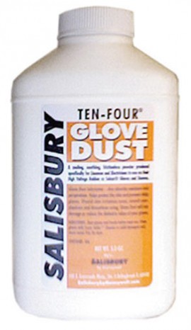 Salisbury 10-4 Glove Dust, 5 oz squeeze bottle, pack of 12-