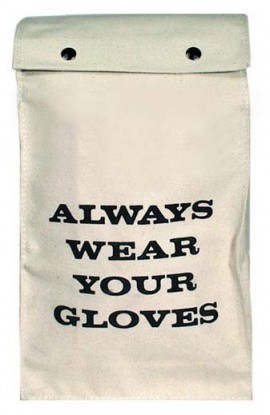 Salisbury GB112 26 oz. Canvas Glove Bag, Dim: 9&quot; x 14&quot;-