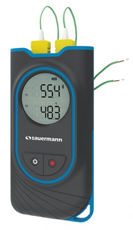 Sauermann Si-TT3 Dual Input Thermometer with two probes, -328 to 2372&amp;deg;F, K thermocouple temperature-