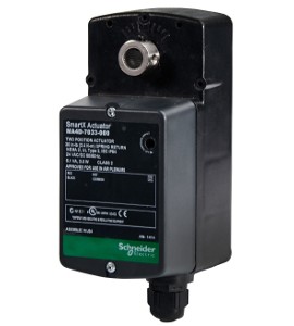 Schneider Electric MS4D-8033-150 SmartX Spring Return Proportional Damper Actuator, 24 V, 0 to 10 V DC, 30 lb-in, CW-