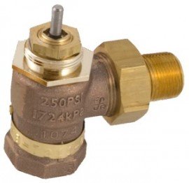 Schneider Electric VB-7211-0-3-05 2-Way Brass Trim Globe Valve Body with soft seats and union angle NPT, 0.75&amp;quot;, 5.5 Cv-